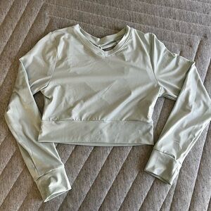 Gymshark Mint Long Sleeve Crop Top